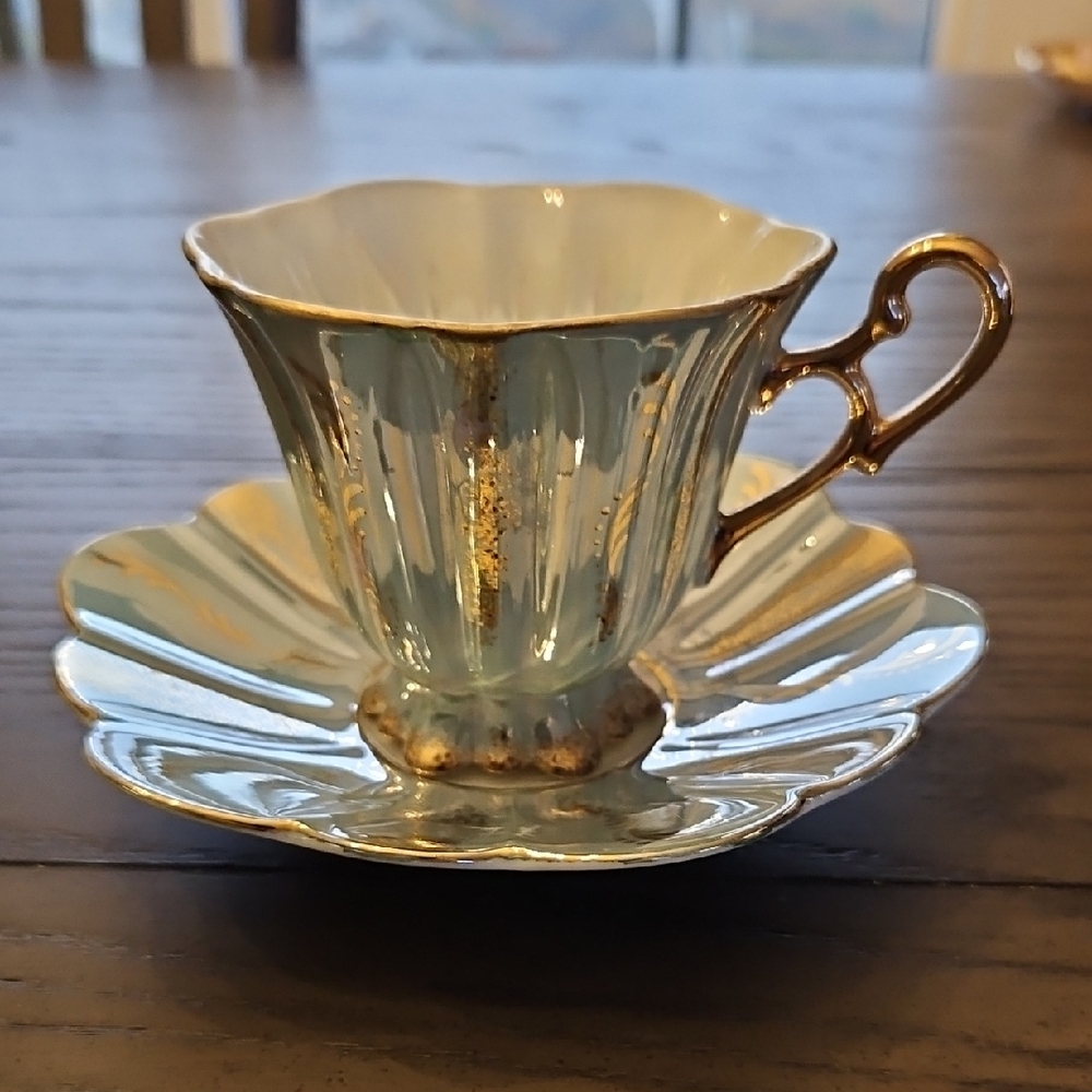 Vintage Teacup and Saucer Set - Shafford